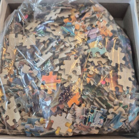 Buffalo Games Kitten Dreams 750 pc Jigsaw Puzzle, USED, tape on box - Picture 5 of 11